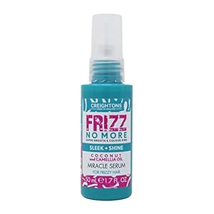 Creightons Frizz No More Sleek & Shine Miracle Serum 50ml – Smooths Hair, Locks Out Frizz & Moisture, Ideal for Frizz-Prone or Wavy/Curly Hair | Colour-Kind