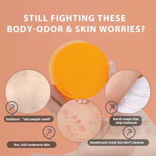 LFuTPm Persimmon Soap Bar for Old People Smell and Body Odor Control - 2