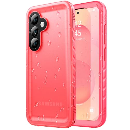 Coque Samsung S26 Ultra étanche IP68 et antichoc 360 rose protection intégrale