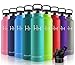 HoneyHolly Bottiglia d'Acqua in Acciaio Inox 1000ml, Isolamento Sottovuoto a Doppia, Bottiglia per Acqua Senza Bpa, Borraccia Sportiva per Bambino, Scuola, Palestra, Sport