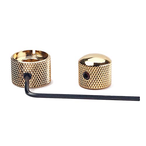 Milisten Guitar Bass Volume Tone Control Knobs with Allen Wrench for Fender Strat Telecaster Les Paul Electric Guitar