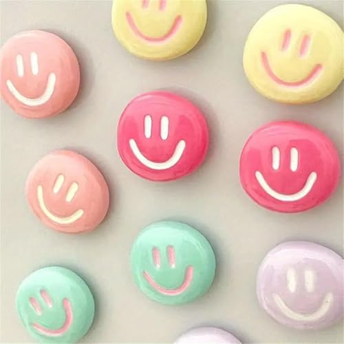 5 imanes decorativos de cara sonriente para refrigerador miniatura 6