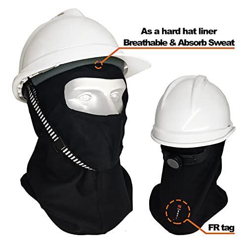 Fullsheild 12Cal Fr Fire Resistant Balaclava Open Face Mask Cover Hood For Motorcycle Rescue Hunting Army Military Working Black One Size #TOP1