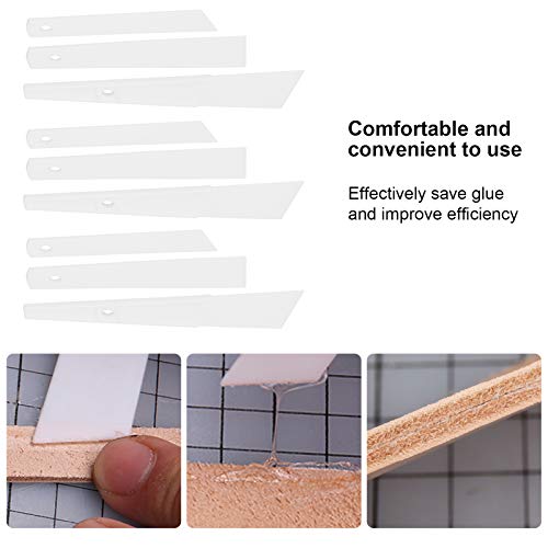 Raspador de aplicação de cola, placa de goma de couro, ferramentas de pasta de cola de plástico Pres