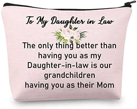 JYTAPP To My Daughter-in-Law Gifts Daughter in Law Makeup Bag The Only Thing Better Than Having You As My Daughter-in-Law Cosmetic Bag Future Daughter In Law Gift