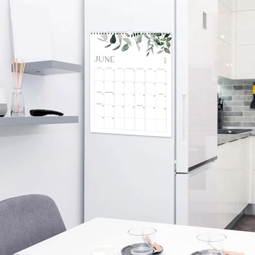 2026-2027 Wall Calendar, 18-Month Aesthetic Minimalist Planner with Holiday Dates, Thick Paper, Perfect Modern Greenery Calendar Planner for Home & Office, 14x11 inches - January 2026 to June 2027