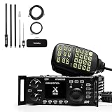 Xiegu G90 HF Radio Transceiver 20W SSB/CW/AM/FM SDR Structure with Built-in Auto Antenna Tuner, with Radioddity HF-009 Portable HF Antenna 5-50MHz