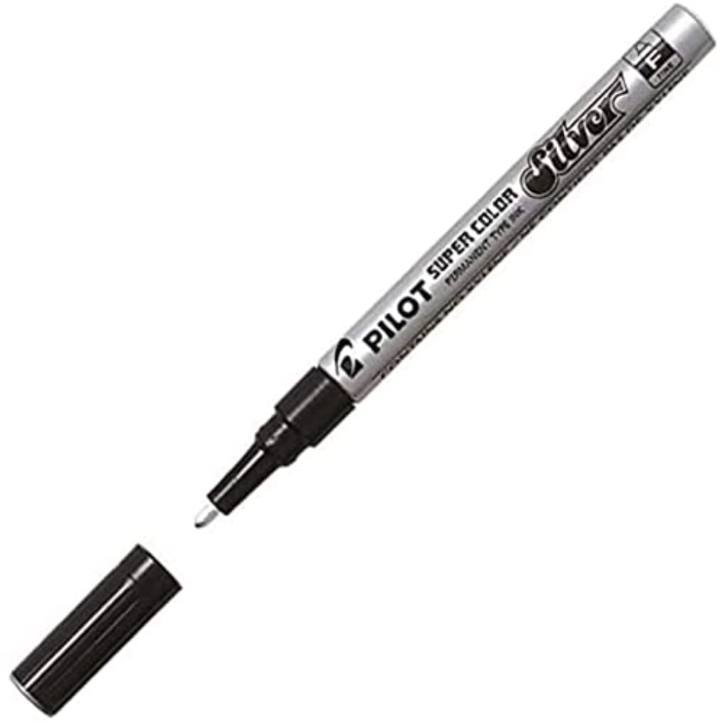Pilot Super Color Lot de 12 marqueurs pointe fine Argenté