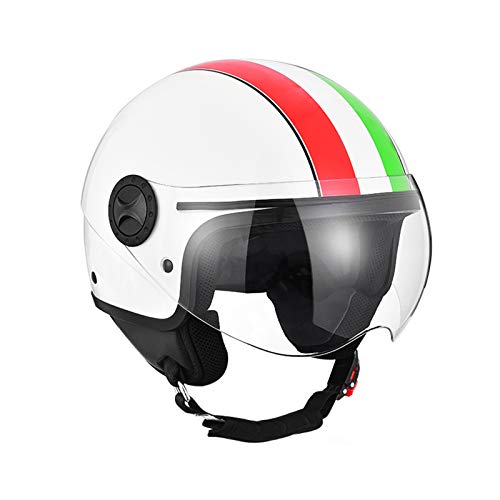 GAOZHE Carretera Moto Cascos Casco de Moto Motocicleta Vintage · Homologado ECE Personalidad Cascos Moto Half Helmet con Transpirable Cálido Adulto Hombres Mujeres Casco Jet ECE Certificado