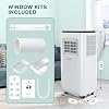 GarveeHome 10000 BTU Portable Air Conditioners, 4 in 1 Portable AC Unit with Cool Dry Fan Sleep Modes, Cools Up to 450 sq.ft, Quiet, Remote, LED Display, 24H Timer, Window Install Kit for Bedroom