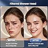 YEAUPE PRO Soffione Doccia con Filtro a 25 Fasi, Soffione Doccia ad Alta Pressione Ø 115mm con 6 Getti Regolabili, Doccia Anticalcare con 2 Filtri di Ricambio, Purificazione Acqua, Cromato Universale