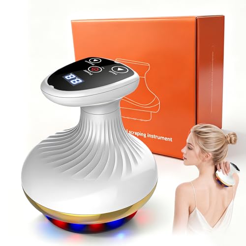 Vacuvia Cellulite Massager Lymphatic Drainage Massager with Red & Blue Light 9 Intensity Levels Sculpiflex Cellulite Massager with Deep Massage with Heat for Cellulite Reduction Muscle Relief