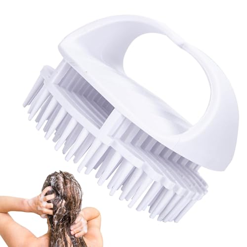 Cepillo de ducha para el cabello, depurador del cuero cabelludo para la ducha, Cepillo de champú de cabeza grande de dientes espaciado, Purificador cómodo de la herramienta de masaje t