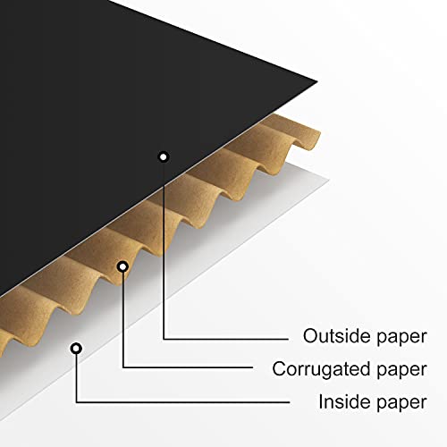 Image of 50 Pack 4 inchx6 inchx2 inch Shipping Boxes, Corrugated Cardboard Small Box Mailer, Shipping Boxes for Small Business for Gift Packing- TONESPAC (4 inchx6 inchx2 inch, Black)