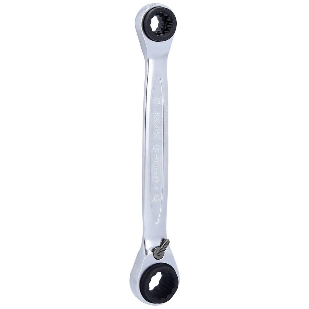 KS TOOLS 503.4565 GEARplus 4 in 1 Reversing Double Ratchet Ring Spanner, 10x13x17x19mm