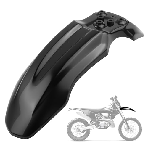 Professional Motorcycle Front Fenders Durable Mud Guard Compatible with CRF50 Fronts Fender/125CC Pit PRO Trail Dirt Bike Plastic Motorcycles Fender as Motorcycle Accessories (Black)
