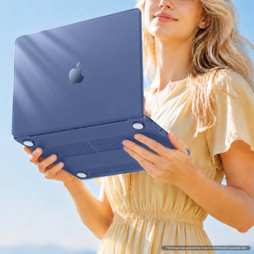 Image of MOSISO Compatible with MacBook Air 15 inch Case M5 2026 M4 M3 M2 2025-2023 | A3448 A3241 A3114 A2941, Hard Shell&Keyboard Cover&Screen Film&Type C, Great for Study Travel Work, Crystal Midnight