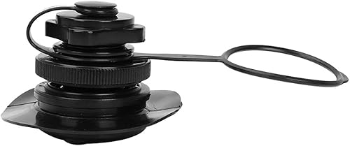 Drfeify Válvula octogonal de boquilla de TPU, reemplazo de válvula para lancha de goma para kayak, lancha, lancha, base de boquilla de PVC negro