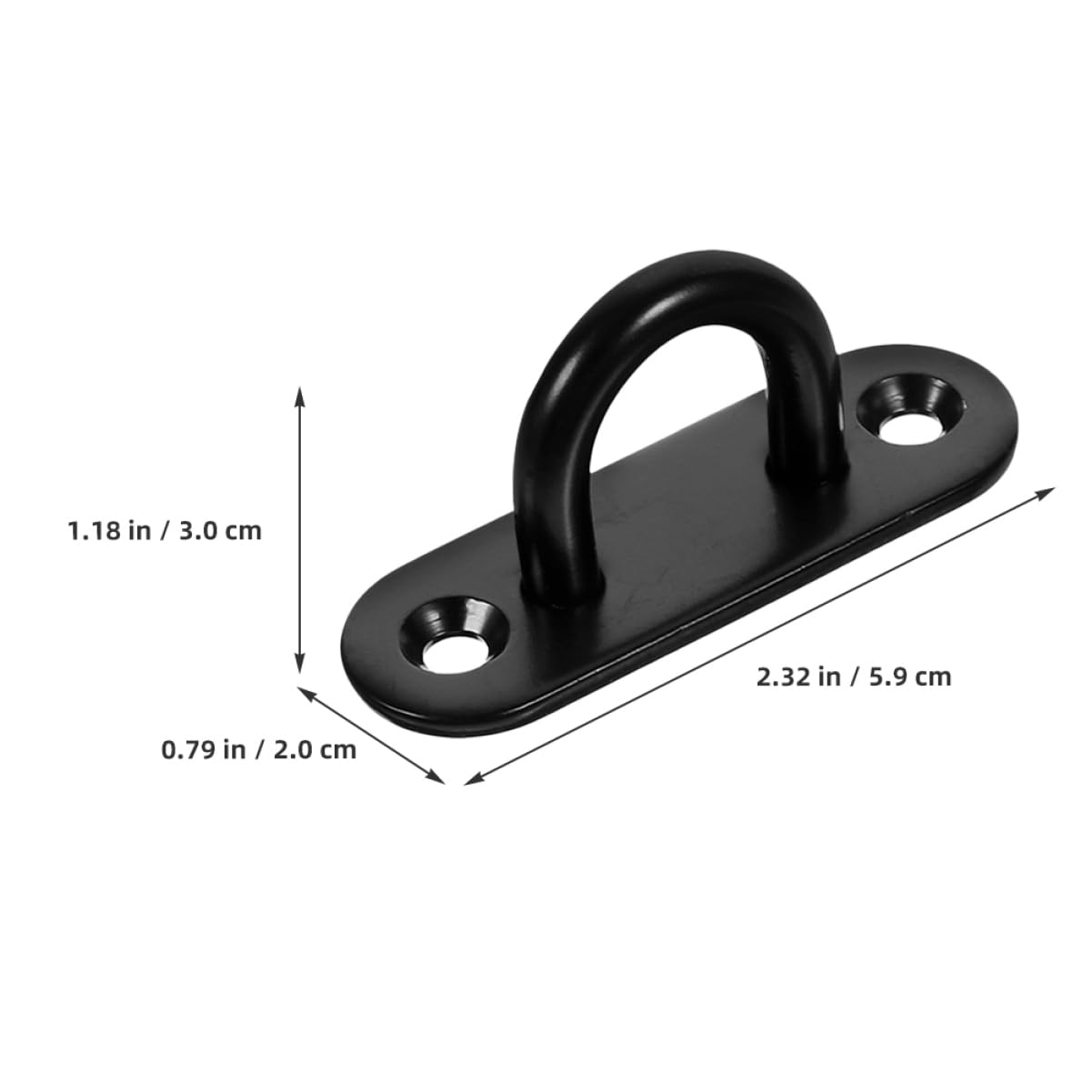 BRIGHTFUFU Sturdy Ceiling Fan Hook Ceiling Hanging Hook Set Anchor Ceiling Mounts (6 Pack Black)