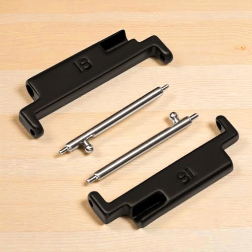 Image of 1 Pair Metal Watch Band Adapter Watchband Strap Connector Stainless Steel Connection Universal for 18mm to 22mm