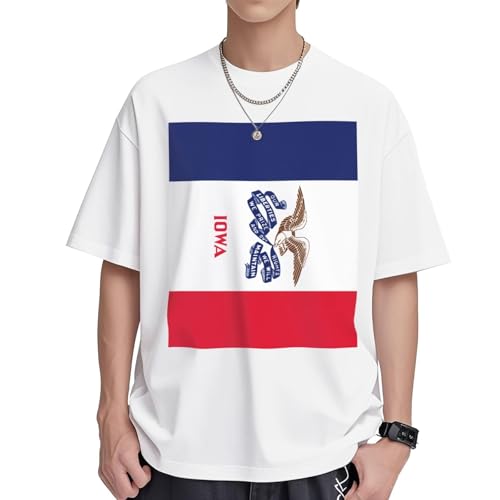 T-shirt Iowa femme coton manches courtes col rond tunique ample casual