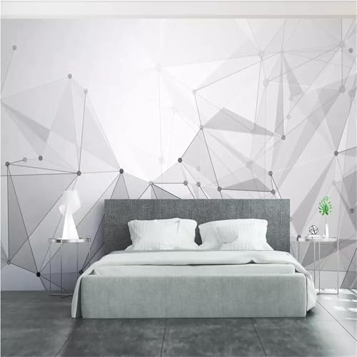 Papier peint mural triangle géométrique 3D pour tissu salon - 2