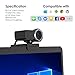immagine 6usogood Webcam Full HD 1080P Fuoco Manuale Videocamera, PC Portatile Computer Desktop Webcam con Microfono per Video Chat e Registrazione