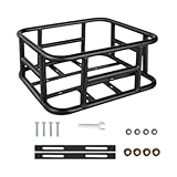 predolo Bike Back Basket Bikes Pannier Luggage Package Racks Takeaways Carrier Bike Rear Rack Bicycle Basket for Bicycles Cycling, 34.4cmx30.5cmx15cm