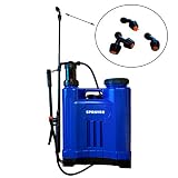 Ideal para el jardín. Pulverizador fumigador Tipo Mochila 16 litros