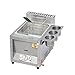 Friggitrice a Gas propano Grande da Tavolo Commerciale 18l/26l, friggitrice a Gas Gpl in Acciaio Inox Leggera Grande capacità friggitrice a Gas all'aperto per Pollo e Patatine Fritte, Doppia friggit