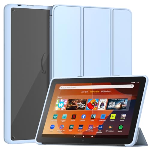 Image of Sanyetral Lightweight Shockproof Trifold Stand Tablet Case with Auto Wake /Sleep Function, Not for Remarkable TCL -Light Blue