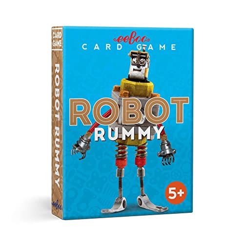Juego de cartas Robot Rummy eeBoo para niños