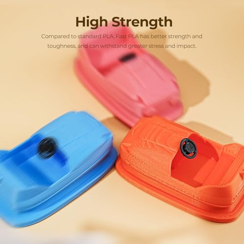 Image of Creality Rapid PLA Filament 1.75mm, Smooth High-Speed Printing up to 300mm /s, No-Tangling, Precise + /- 0.02mm Accuracy, Fits Most 3D Printers(Black)