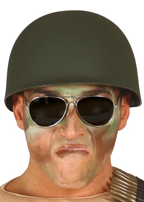 Struts Adult Mens Green Plastic US Army Helmet