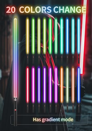 Image of Lightsaber,Dueling Double Light Saber,Metal Hilt Force Fx Rechargeable 2pack Real 20 Colors Length 4 Modes