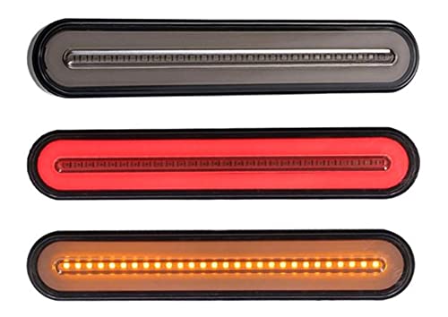 12v 24v led 3本 シーケンシャル ウインカー マーカーランプ テールランプ トラック ボート トレーラー トラックまーかーランプ ハイマウントストップランプ 車用ブレーキ ブレーキランプ マーカー サイドマーカー テール ライト バイク 電飾 車用ウィンカー サイドブレーキ シングル マーカーステー 大型トラック用 (3個)