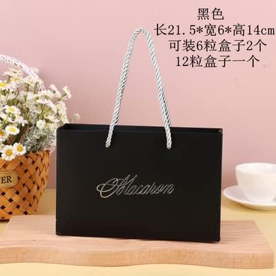 10/20Pc White Macaron Box with Pink White Black and Green Dessert Macaron Boxes Favors and Gifts Packaging Boxes for 12 Macarons (for 12pc box3,10pcs)