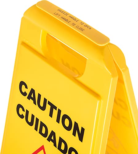 Carlisle FoodService Products CFS 3690000 Placa de piso molhado em inglês/espanhol, 63,5 cm de altur