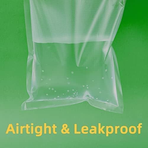 Miniatura 3 de 100 bolsas selladoras al vacío de 10 x 13 pulgadas, herméticas, precortadas, resistentes, sin BPA, de grado comercial, para almacenamiento al vacío