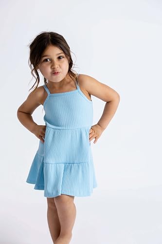 monica + andy Girls' Ribbed Spaghetti Strap Dress2