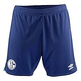 weiss Umbro FC Schalke 04 Auswärtsshort 2019/2020 - blau