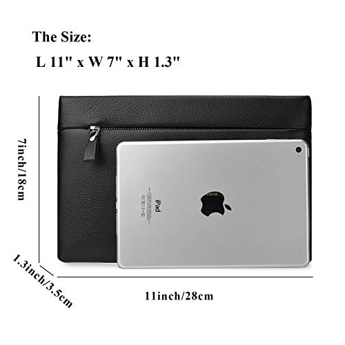 Genuine Leather Clutch Bag for Men Handbag Wrist Bag Business Large Purse Envelope Bag2