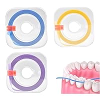 3 Bände Zahn Schleifpapier Zahnzwischenräume,Bunt Zahnschleifpapier（Blau, Lila und Gelb）,Zahnschleifpapier für Zwischenräume,Zahn Polierstreifen,Dental Polierstreifen,für Zwischenräume(4mm x 6m)