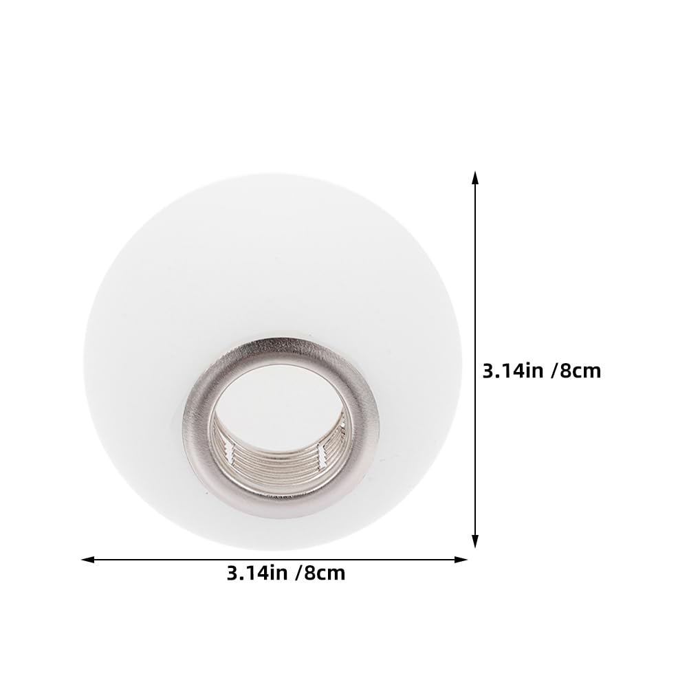 Set di 2 paralumi Globe in vetro di ricambio G9 - Paralume in vetro bianco per sospensioni - Coprilampada da parete