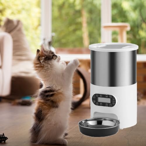 Distributeur automatique de nourriture chat 3L gamelle croquettes aliments secs
