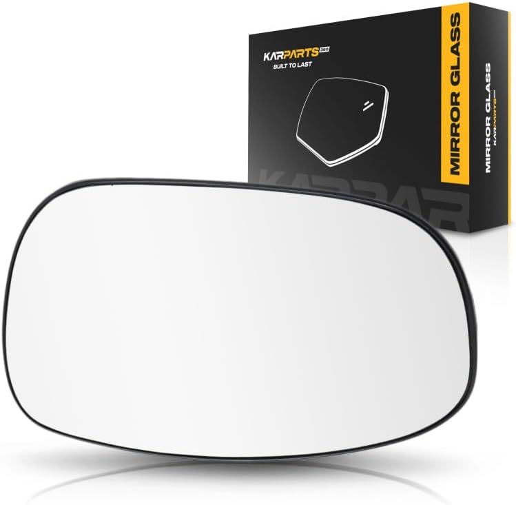 For Chrysler 300 Glass 2005 06 07 08 09 2010 Mirror Glass Driver Side | Heated | Flat Glass Type | w/Backing Plate | Replacement For 5139199AA