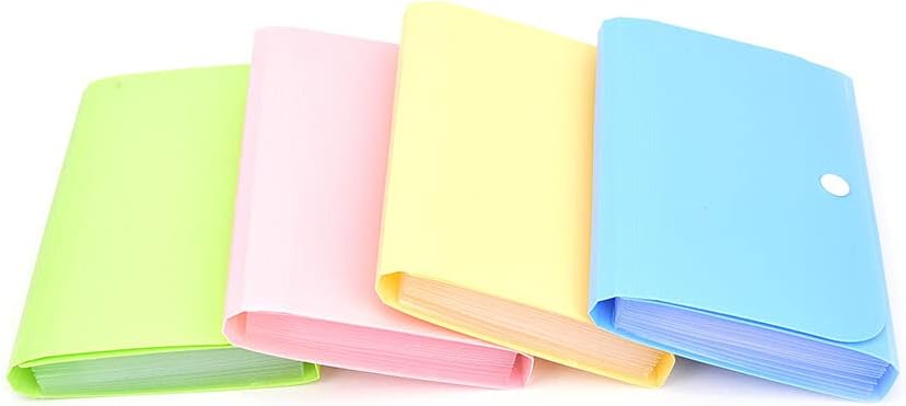 Mini Office File Document Bag Pouch Bills Folder Card Holder Fastener ZY : Office Products