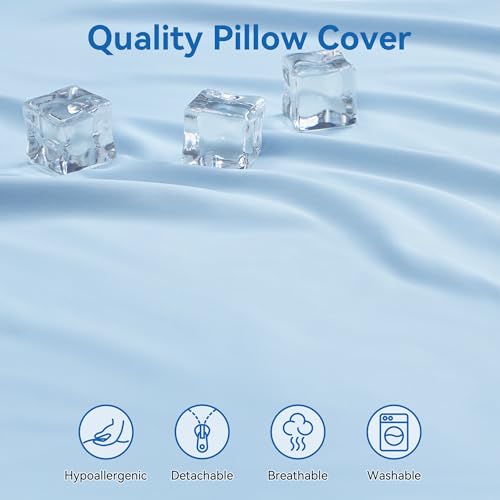 Image of AM AEROMAX 32 inch King Size Contour Memory Foam Pillow, Cervical Pillow for Neck Pain Relief, Neck Orthopedic Sleeping Pillows for Side, Back and Stomach Sleepers