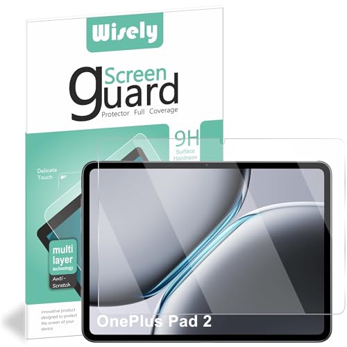 Image of Wisely Premium Screen Protector for OnePlus Pad 2 |12.1 inch| Anti-Scratch Tablet Glass Guard, 9H Ultimate Protection, Bubble-Free, Easy installation kit - HD Clear
