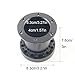 CYDZSW Aluminium Steering Wheel Hub Adapter Spacer 76MM 3 Inch for Personal or Racing Car Modification Steering Wheel Heightening Increase Height 7.6CM(Black)